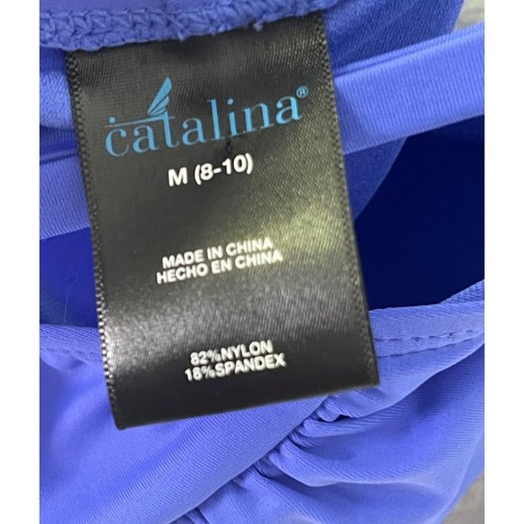 Catalina Womens Medium 8-10 One-Piece Swimsuit Padded Bra Purple - Picture 2 of 8